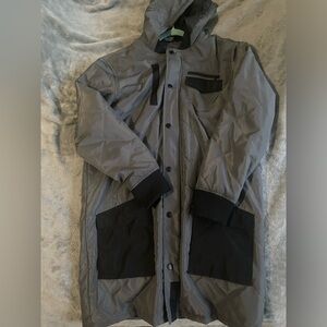 A hooded very stylish trench type coat. Worn 1x smoke&pet free home